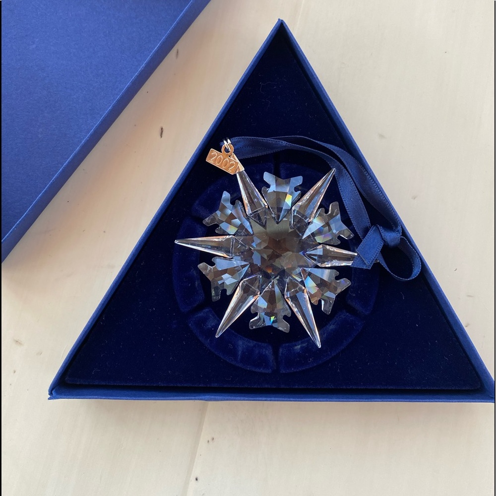 Swarovski 2002 Christmas 🎄 Snowflake Ornament VTG
